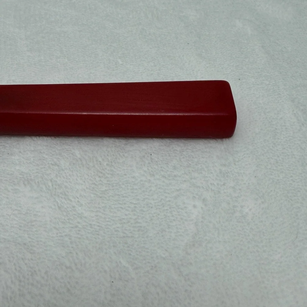 VTG MCM Red Bakelite Handle Cheese Slicer Stainless‎ Steel Wire Cutter MCM